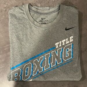 Nike Men’s Long Sleeve Title Boxing Shirt Dri Fit